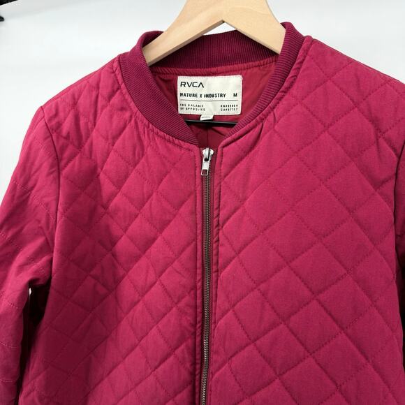RVCA Other - RVCA Nature X Industry Red Mason Quilted Bomber Jacket M Gorpcore Skater